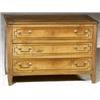 Image 1 : Louis XV-XVI Dark and Light Inlaid Cherry Commode, Last Quarter 18th Century, Repairs to top...