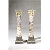 Image 1 : Pair of Louis XVI Style Ormolu Mounted Lavender Marble Pedestals, Signed Millet, Late 19th Cent...