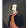 Image 1 : British School, 18th Century, Portrait of a Gentleman Wearing a Red Waistcoat, Unsigned; also...