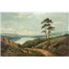Image 1 : American School, 19th Century, View of a Lake from a Mountainous Hillside, Signed Beetie l.r....