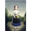 Image 1 : Attributed to Joseph Whiting Stock, (American 1815-1855), Portrait of a Young Girl in a Lands...