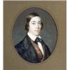 Image 1 : Group of Two Miniatures, A. American School, Second Quarter 19th Century, Portrait of a Gentl...