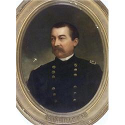 William F. Cogswell (American 1819-1903), Portrait of General Philip Sheridan, Unsigned, Oi...