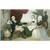 Image 1 : After Edward Savage (American 1761-1817), Washington Family, Hand-colored aquatint engraved b...