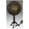 Image 1 : Chinese Export Gilt Decorated Black Lacquered Tip-Top Birdcage Tripod Stand, Mid to Third Quart...
