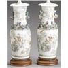Image 1 : Pair of Chinese Export 'Famille Verte' Vases, Xianfeng Period (1851-1861), Each mounted as a...