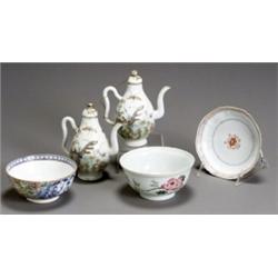 Group of Eight Chinese Export Table Wares, Guangxu-Xuantong Period (1875-1911), Consisting of...