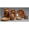 Image 1 : Group of Seven Redware Table Articles, Probably Pennsylvania, Mid-19th Century, Consisting of...