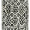 Image 1 : American Jacquard Wool Coverlet, Signed J.M.C., Dated 1839, Woven in black and cream, two cor...