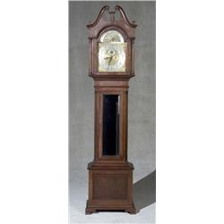 Chippendale Style Mahogany Tall Case Clock, Herschede Hall Clock Co., Cincinnati, OH, Circa 192...