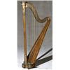 Image 1 : American Parcel Gilt Figured Maple Harp, Rocco Bruno Harp Mfg., New York, Late 19th-Early 20th...