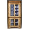 Image 1 : American Curly Maple Two-Part Corner Cupboard, Pennsylvania, First Half 19th Century, Interio...
