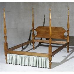 Federal Maple and Pine Tester Bedstead, New England, Predominantly made from 19th Century eleme...