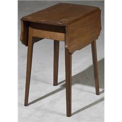 Chippendale Walnut Small Drop-Leaf Table, Probably Southern, Made from 18th Century Elements...