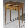 Image 1 : Federal Curly Maple and Cherry Work Table, New England, Probably Massachusetts, Circa 1805, T...