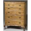 Image 1 : Queen Anne Curly Maple Tall Chest of Drawers, Connecticut or Rhode Island, Circa 1760, Brasse...