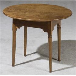 Chippendale Maple Tavern Table, New England, Circa 1760-1780, Top and bottom by association;...