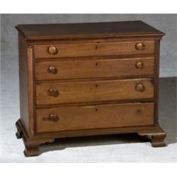 Chippendale Mahogany Chest of Drawers, Mid-Atlantic States, Probably Maryland, Circa 1770, Br...