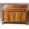 Image 1 : Classical Curly and Bird's-Eye Maple Sideboard, Pennsylvania, Circa 1820, Pressed glass pulls...