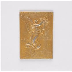 Paris 1900 Summer Olympics Gilt Silver Winner’s Medal ‘Concours De Sauvetage Sur Terre’