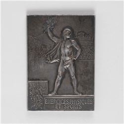 Paris 1900 Summer Olympics Silvered Bronze Winner’s Medal ‘Exercices Physiques et Sports’