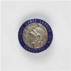 London 1908 Olympics ‘Winter Games’ Athlete’s Badge