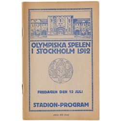 Stockholm 1912 Summer Olympics Program
