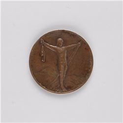 Chamonix 1924 Winter Olympics Third Place Bronze Winner’s / Participation Medal