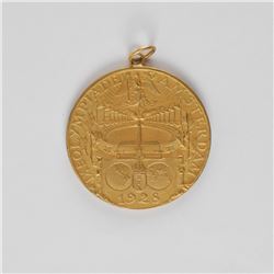 Amsterdam 1928 Summer Olympics Gilt Participation Medal