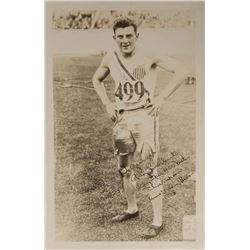 Amsterdam 1928 Summer Olympics: Ray Barbuti Signed Photograph