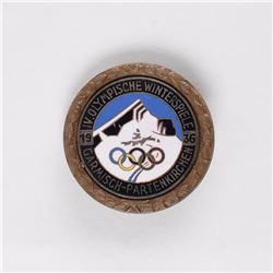 Garmisch 1936 Winter Olympics Athlete’s Badge