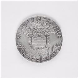 Innsbruck 1976 Winter Olympics Silvered Bronze Participation Medal
