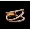 Image 1 : 14KT Rose Gold 0.45 ctw Diamond Ring