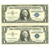 Image 1 : $1 XF/AV Silver Certificate Currency Lot of 2