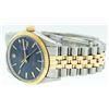 Image 4 : Rolex Two-Tone Blue Index DateJust Men's Watch