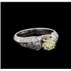 Image 1 : 1.15 ctw Diamond Ring - 18KT White Gold