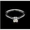 Image 2 : 0.30 ctw Diamond Solitaire Ring - 14KT White Gold