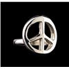 Image 1 : Classic Sterling Silver Peace Ring