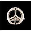 Image 2 : Classic Sterling Silver Peace Ring