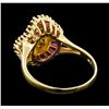 Image 3 : 1.80 ctw Ruby and Diamond Ring - 18KT Yellow Gold