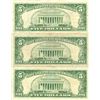 Image 2 : 1963 $5 VG/XF Red Seal Note Lot of 3