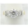 Image 4 : 1.30 ctw Leo Certified Diamond Ring- 14KT Yellow and White Gold
