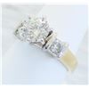 Image 5 : 1.30 ctw Leo Certified Diamond Ring- 14KT Yellow and White Gold
