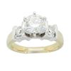 Image 7 : 1.30 ctw Leo Certified Diamond Ring- 14KT Yellow and White Gold