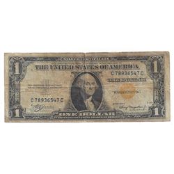 1935 $1 North Africa Silver Certificate Currency