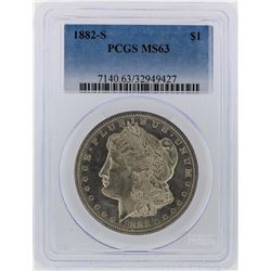 1882-S PCGS MS63 Morgan Silver Dollar