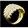 Image 4 : Diamond Ring - 18KT Yellow Gold and Platinum