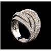 Image 4 : 14KT White Gold 1.58 ctw Diamond Ring