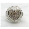 Image 7 : 1.50 ctw Chocolate and White Diamond Ring - 14KT White Gold
