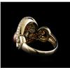 Image 3 : 14KT Two-Tone Gold 0.39 ctw Diamond Ring